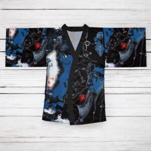 Disquiet  Long Sleeve Kimono Robe (AOP)