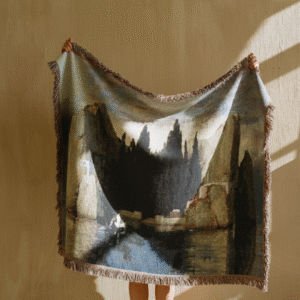 Woven Blanket - Arnold Böcklin Island of the Dead Third Version