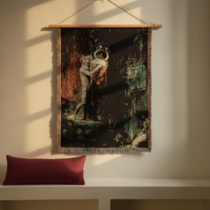 Orpheus in Hades Woven Blanket, Mythology Tapestry Throw, Pierre Amédée Marcel-Béronneau Art Decor, Myth Lover Gift, Home Wall Hanging,