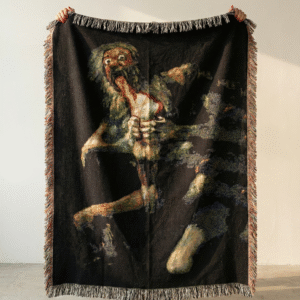 Woven Blanket - Saturn Devouring His Son Art Tapestry Throw