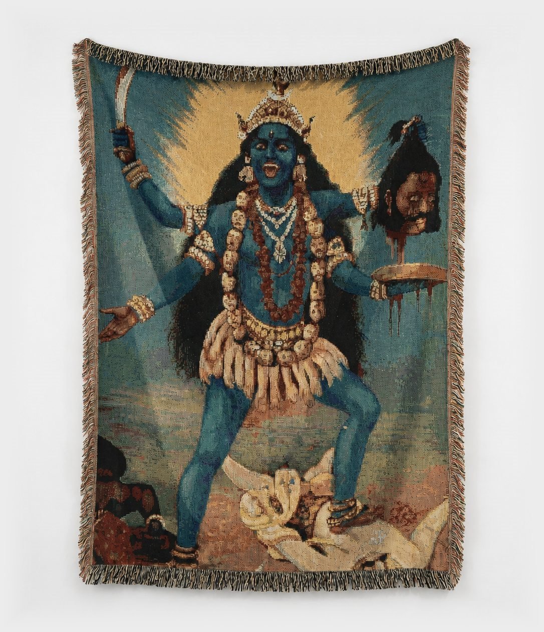 The Kali wall hanging, shown in full on a white gallery wall.